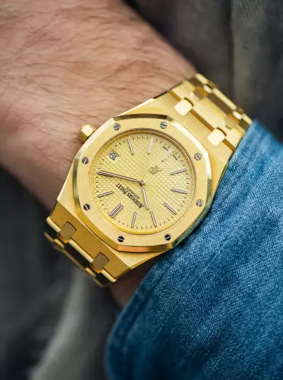 Audemars Piguet Ref. 15202BA Model: Royal Oak "Jumbo" Yellow