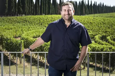 Lawrence Cronin, winemaker for the Tenuta di Arceno Estate in Tuscany, Italy.