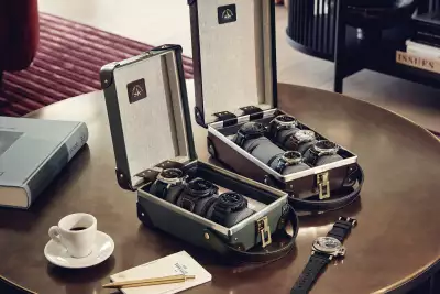 Globe-Trotter Safari 6 Slot Watch Case