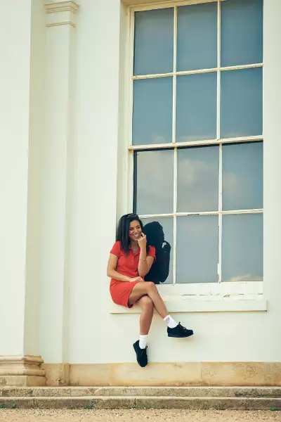 Iman Amrani shot by Bertie Watson for Square Mile