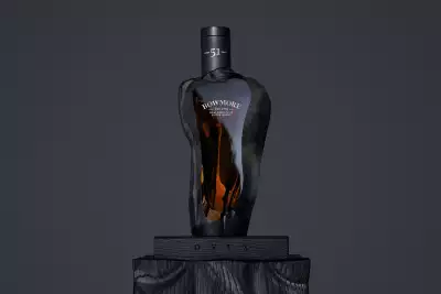 Bowmore - 51-Year-Old Bowmore Onyx in hand carved, bespoke black glass vessel