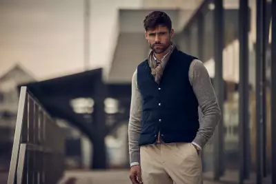 STENSTROMS Wool and yak brown scarf, &pound;159