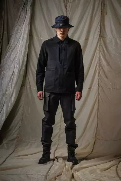 SEVEN LAYER Hat: 7L x ARKAIR waterproof boonie, &pound;65; shirt: 7L COOLMAX&reg; overshirt, &pound;175; pants: 7L workwear-style cargo pants, &pound;165; shoes: Dr Martens Combo Tech Shoe, &pound;109