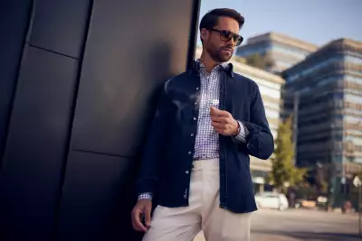 STENSTR&Ouml;MS Floral patterned shirt, &pound;159; denim overshirt, &pound;149