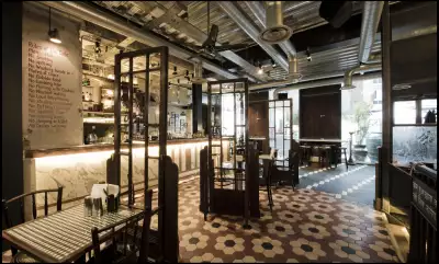 The interiors at Dishoom Shoreditch