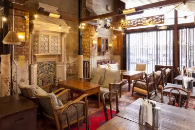 The terrace at Dishoom Shoreditch