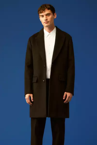 Ted Baker Raydon pure wool single-breasted overcoat, £325 Ted Baker Raydon pure wool single-breasted overcoat, £325