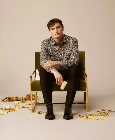 Ted Baker Bramley long-sleeve abstract printed texture shirt, £63 Ted Baker Bramley long-sleeve abstract printed texture shirt, £63