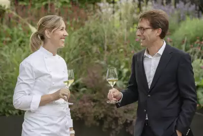 Clare Smyth and Dom Pérignon Chef de Cave Vincent Chaperon Clare Smyth and Dom Pérignon Chef de Cave Vincent Chaperon