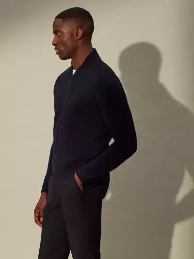 Emigr&eacute; Merino zip cardigan