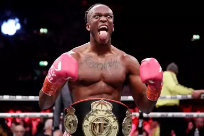KSI in boxing ring against FaZe Temper
