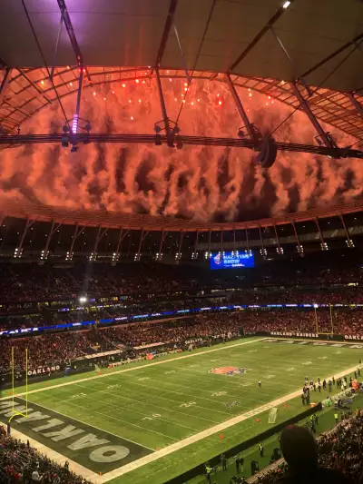 People watching American football game