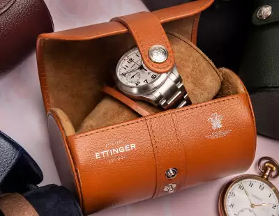 Ettinger Capra double watch roll Ettinger Capra double watch roll