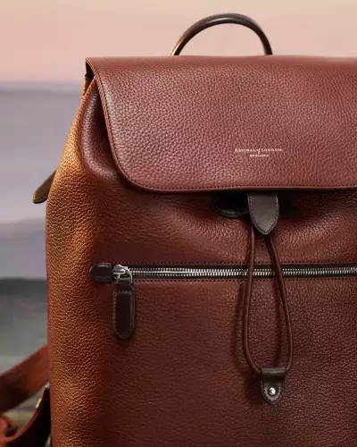 Aspinal of London Reporter Leather Backpack