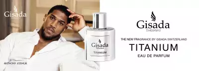 Gisada advert with Anthony Joshua