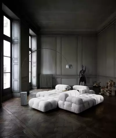 B&B Italia has updated Mario Bellini’s classic Camaleonda sofa. Still as relevant today, the 1970s icon maintains its modularity and distinctive design but is now manufactured from recycled materials. B&B Italia has updated Mario Bellini’s classic Camaleonda sofa. Still as relevant today, the 1970s icon maintains its modularity and distinctive design but is now manufactured from recycled materials.