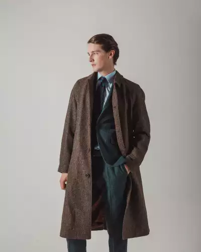 Model wearing Walker Slater