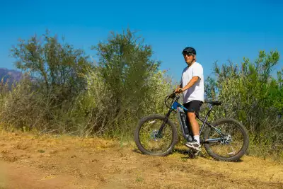 Man on an e-bike