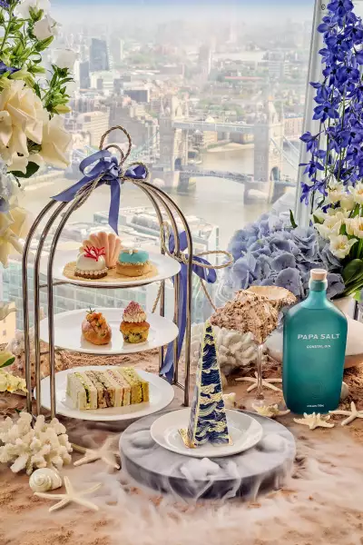 Shangri-La The Shard has partnered with Margot Robbie’s Papa Salt Coastal Gin for A Summer Above Shangri-La The Shard has partnered with Margot Robbie’s Papa Salt Coastal Gin for A Summer Above