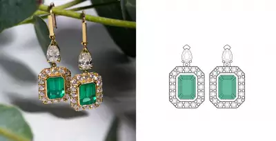 Emerald earrings