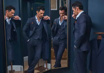 David Gandy wears Hackett