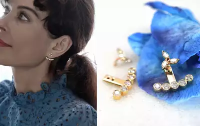 Lena Cohen Marquise Diamond Jacket Earrings Lena Cohen Marquise Diamond Jacket Earrings