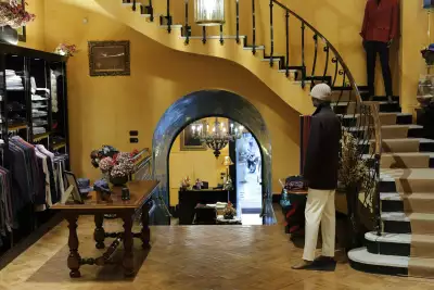 Inside Rubinacci's flagship store in Milan