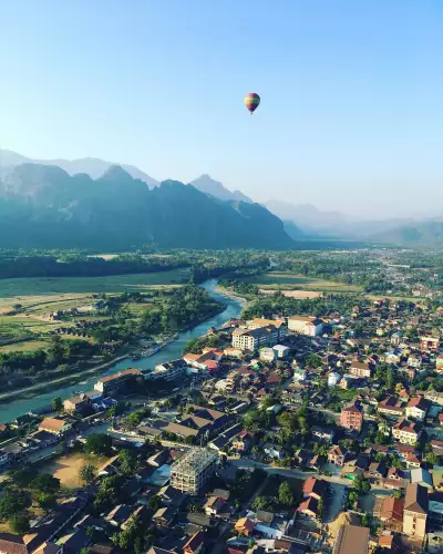 River village in Northern Laos