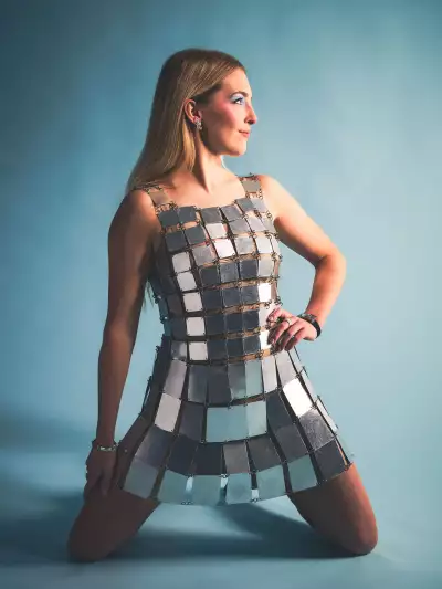 A Rare 1967 Paco Rabanne Armour Dress