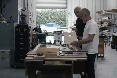 Craftsmen working on the Ruark R810 Made in England radiogram