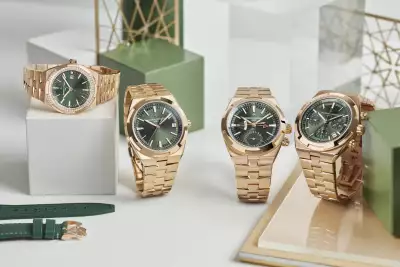 Vacheron Constantin Overseas collection with green dial