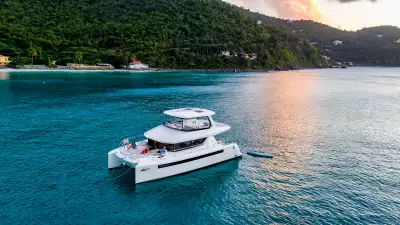A Moorings power catamaran in the BVI