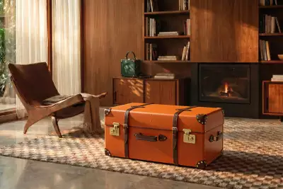 Globe-trotter Steamer Home Trunk
