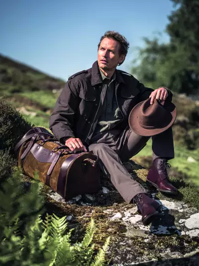 Model with Westley Richards Sutherland Bag