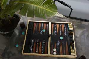 Alexandra Llewellyn Cigar Backgammon Set