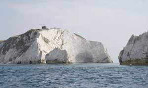 Chalk Cliff visible on the Isle of Wight - an exceptional terroir