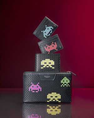 Serapian x Space Invaders Wallets and Cardholders