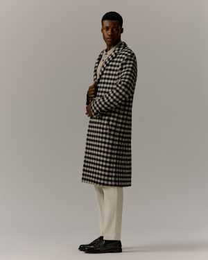 Ted Baker Haceby Monochrome Gingham Coat, £425
