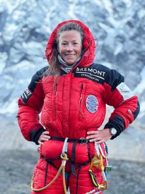 Kristin Harila, the phenomenally successful Norwegian mountaineer, is supported by Bremont.
