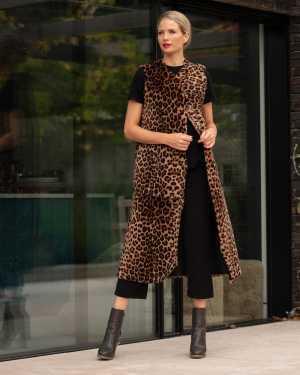 Stoned & Waisted India leopard print coat