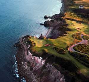 Cabot Cliffs golf course, aerial view