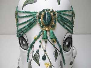 Elephant headpiece with 360-carat Emerald in the centre