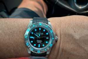 Oceaneva Deep Marine Explorer II in Damascus Steel