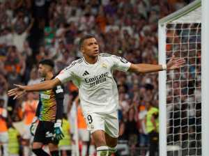 Kylian Mbappe, Real Madrid forward. Kylian Mbappe, Real Madrid forward.