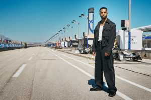 Lucien Laviscount at the Miami E-Prix