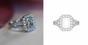 A flawless 1.5-carat emerald-cut diamond encircled by a radiant halo and diamond-set band – a modern heirloom that captures the brilliance of enduring love. A flawless 1.5-carat emerald-cut diamond encircled by a radiant halo and diamond-set band – a modern heirloom that captures the brilliance of enduring love.