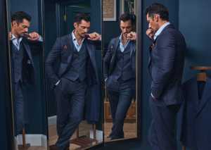 David Gandy wears Hackett