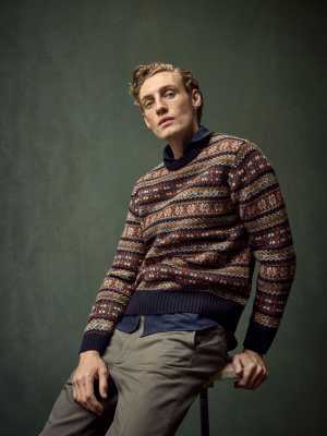Eton Shirts Wool Fair Isle sweater
