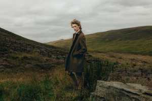 Model wearing Walker Slater