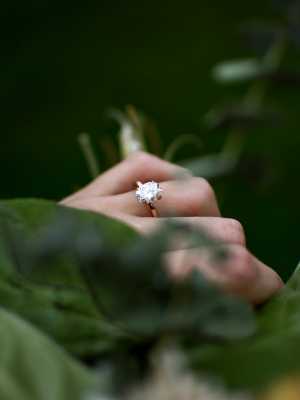 Diamond solitaire ring